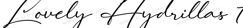 Lovely Hydrillas Fre字体转换
